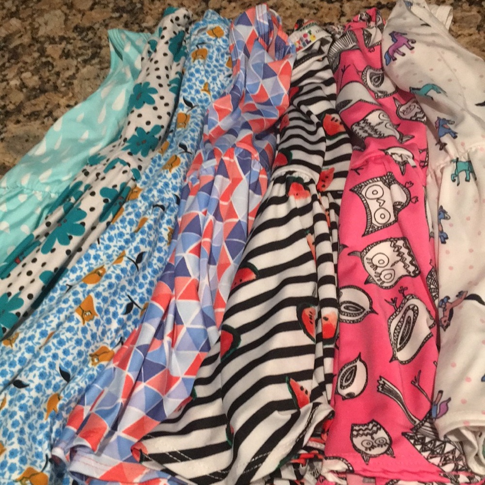 EUC Lot of 7 Dot Dot Smile dresses size 12-24